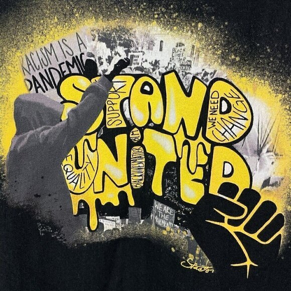 Gap Stand United Artist Graphic Equality Black Classic T Unisex Men’s S Women L - Picture 1 of 8